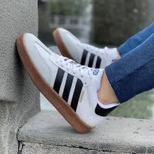 Tenis Adidas Samba Beige Negro Dama