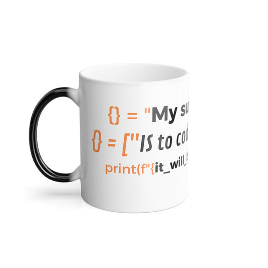 Mug Personalizado Geek -  Programación en Python, 11 oz